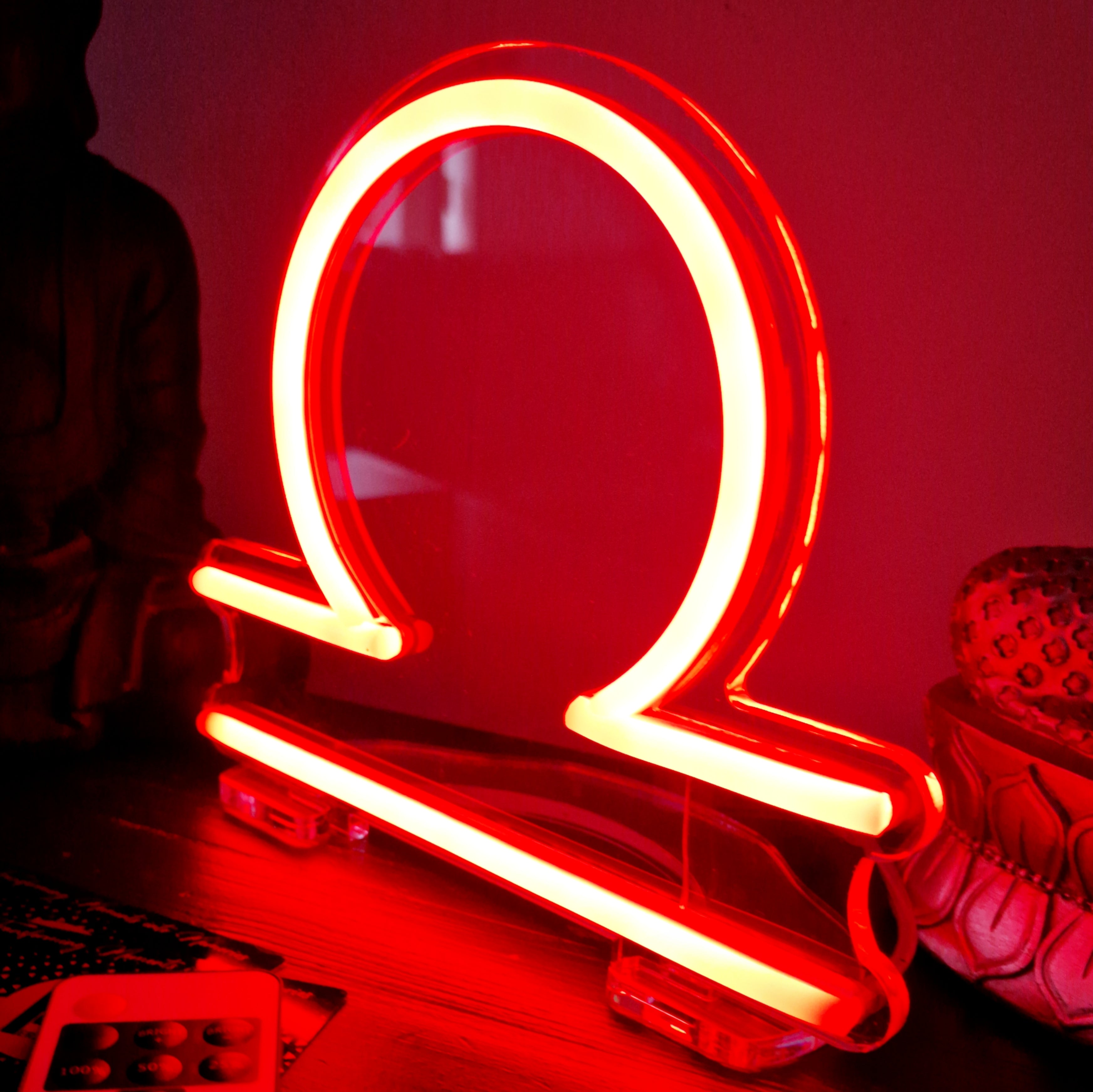 Libra โ Neon Zodiac Star Sign - (September 23 - October 22)