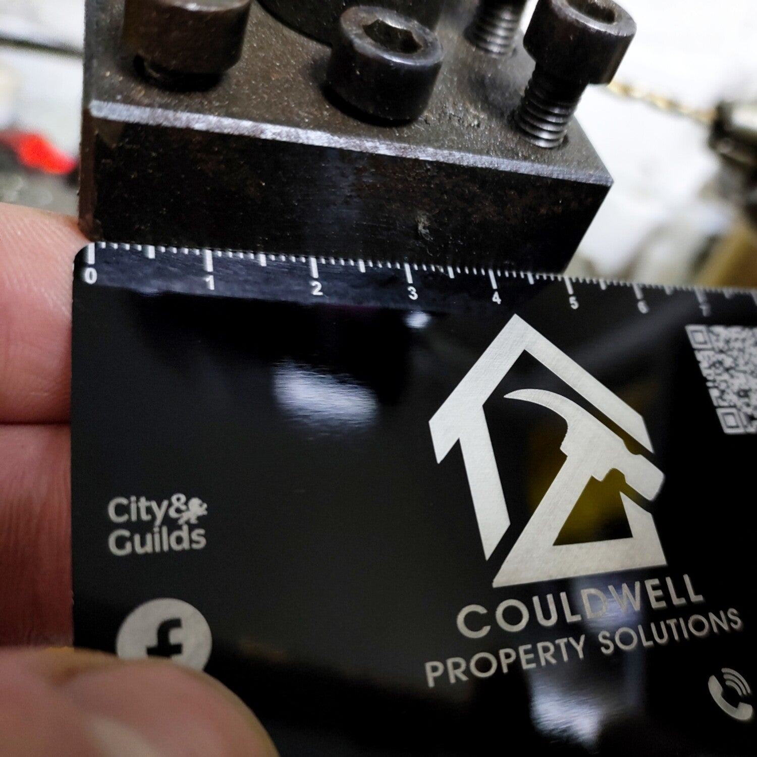 Metal Business Cards. Free Professional Design. Double Or Single Sided. QR Code Compatible.