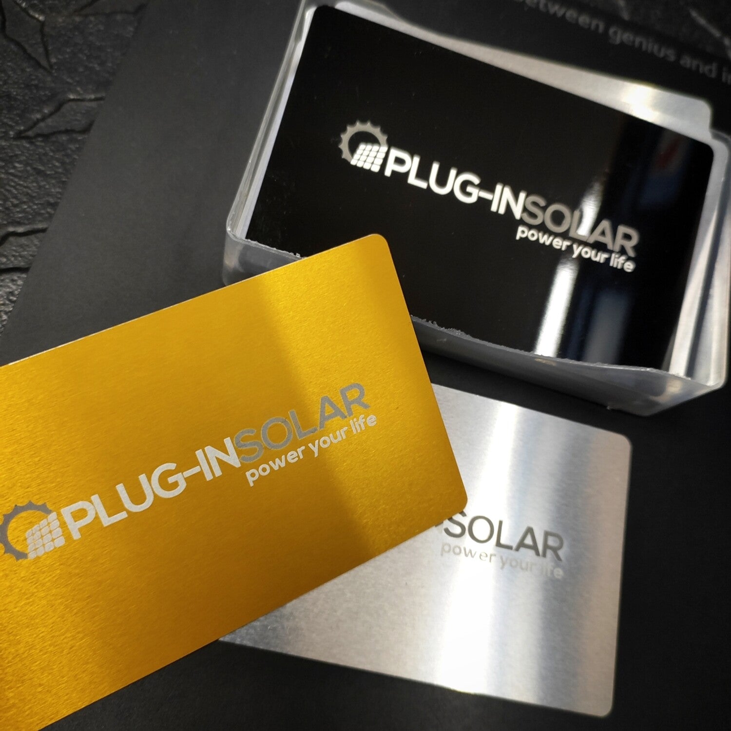 Metal Business Cards. Free Professional Design. Double Or Single Sided. QR Code Compatible.