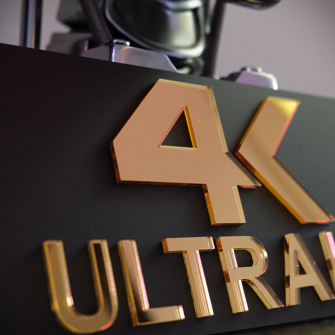 Custom Home Cinema Sign, 4K Ultra HD Home Theater Plaque, Dolby Atmos Home Cinema Badge