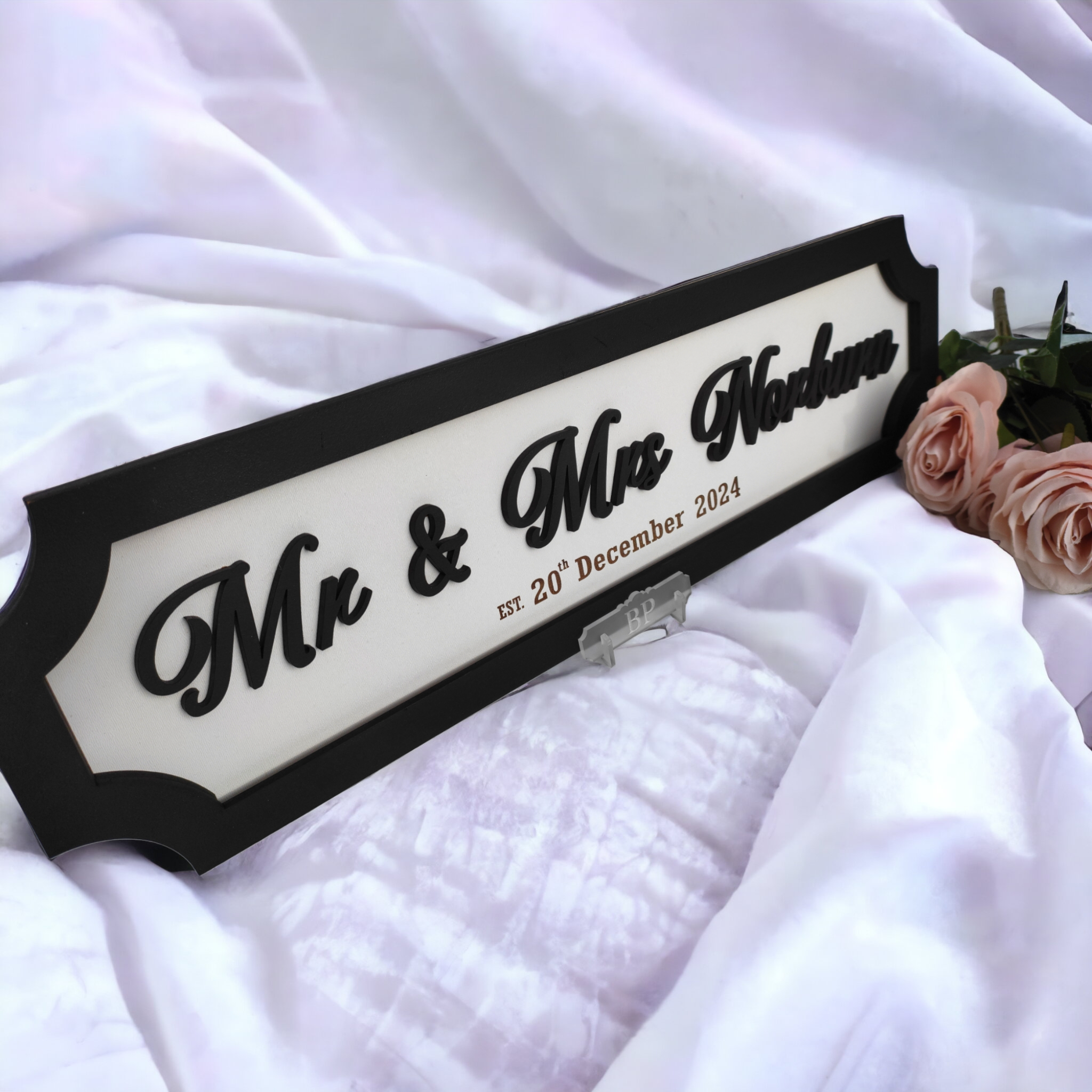 Street Sign Personalised Vintage-Style Led Light Up Wedding Road Sign