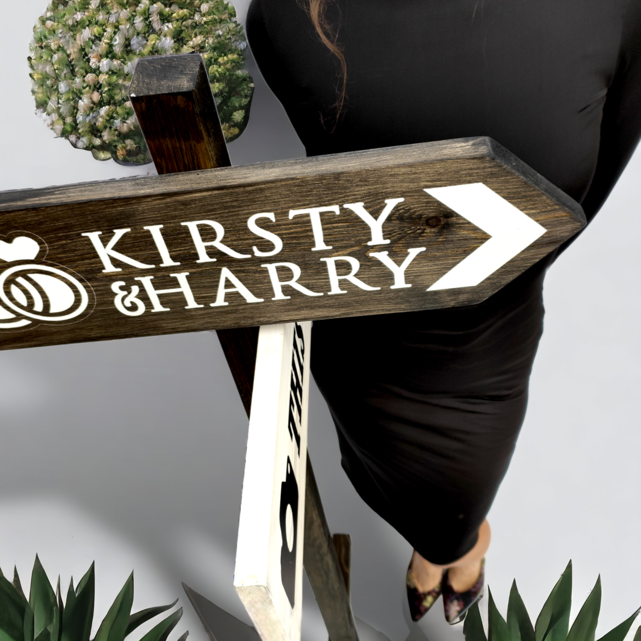 Direction Sign for Wedding or Event - Customisable