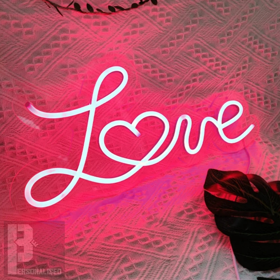 Love Heart Baby Wedding Led Neon Sign