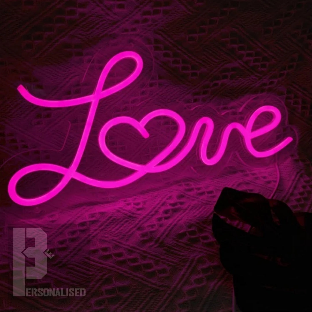 Love Heart Baby Wedding Led Neon Sign