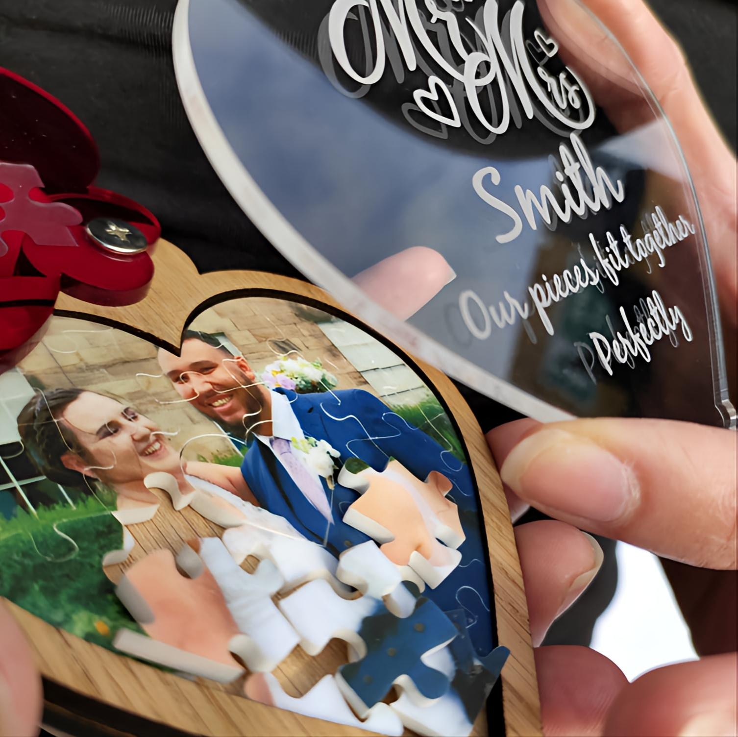 High Class Jigsaw Wedding Favours Personalised Picture