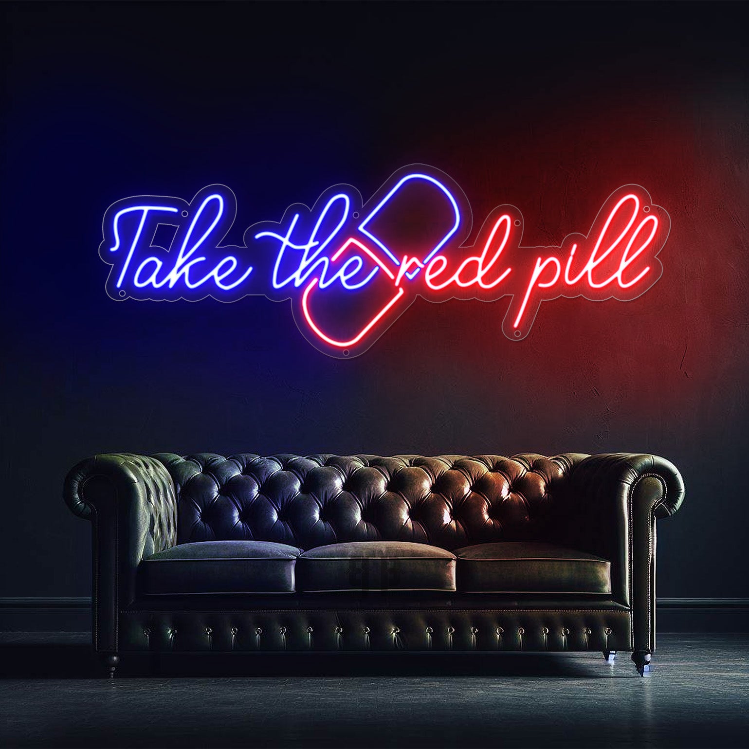 Red Pill Big Pill Led Neon Sign