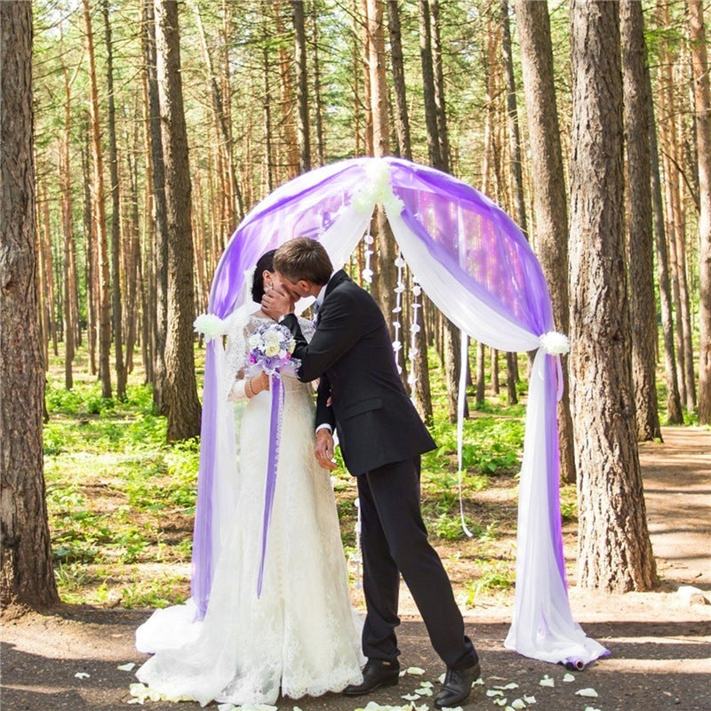 Tulle Wedding Arch, Chair Cover Wedding Table Rustic Decor Fabric in Multiple Colours: Chic Blush