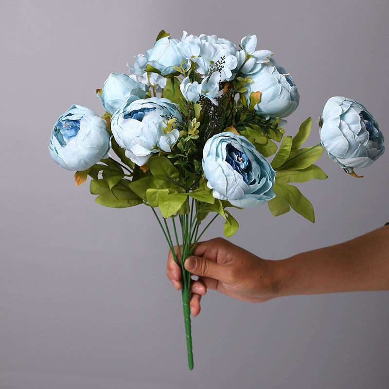 Peony Bouquet Vintage Wedding Flowers: Something Blue