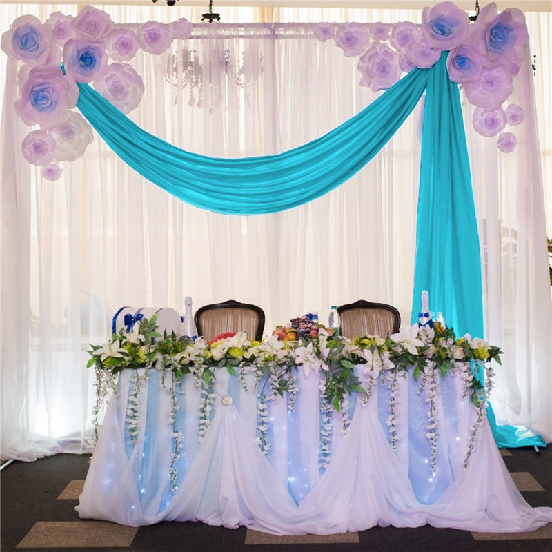 Tulle Wedding Arch, Chair Cover Wedding Table Decor Fabric in Multiple Colours: Something Baby Blue