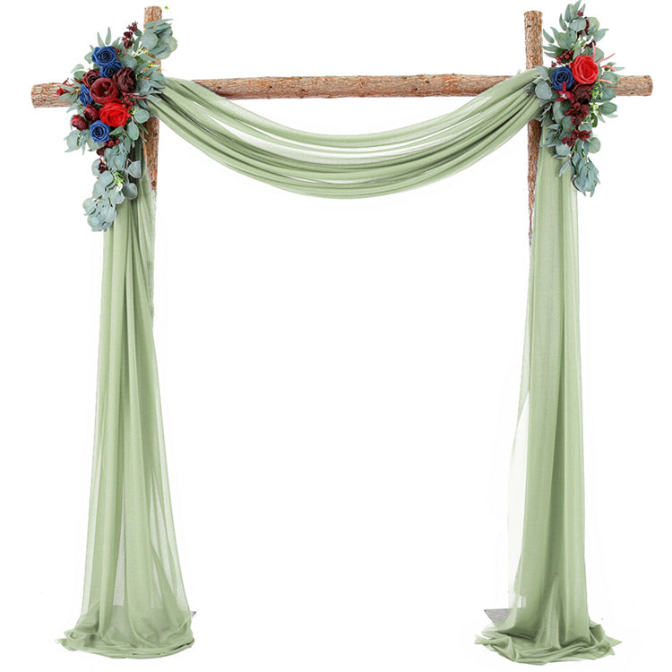 Tulle Wedding Arch, Chair Cover Wedding Table Rustic Decor Fabric in Multiple Colours: Rustic Emerald